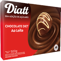 Imagem de BARRA DE CHOCOLATE DIET DIATT 500G - 01 UNIDADE